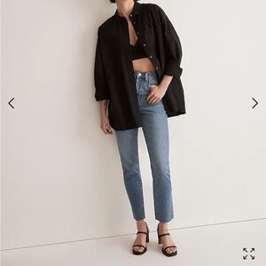 Madewell Tall Perfect Vintage Jean in Earlside Wash: Raw-Hem Edition